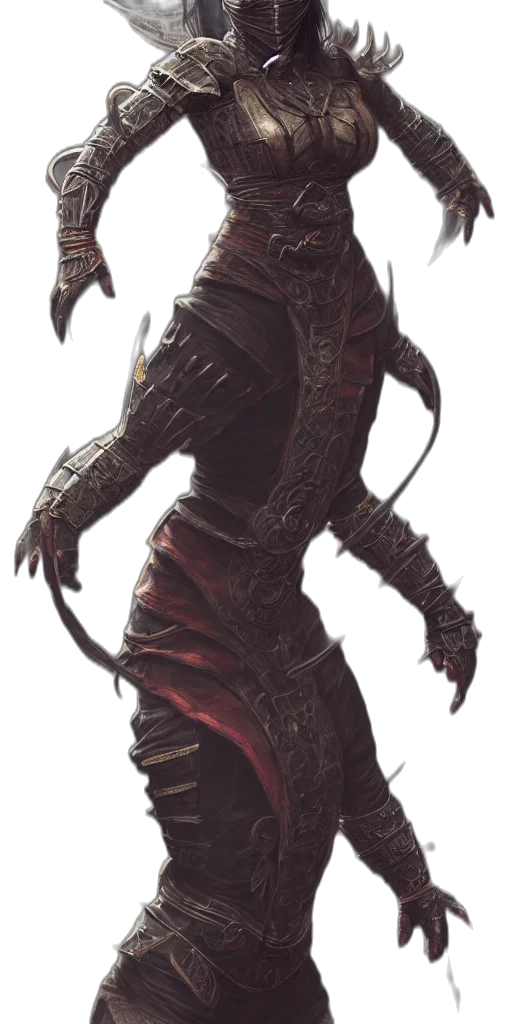 dragon, creature, staff, mask transparent PNG cut-out