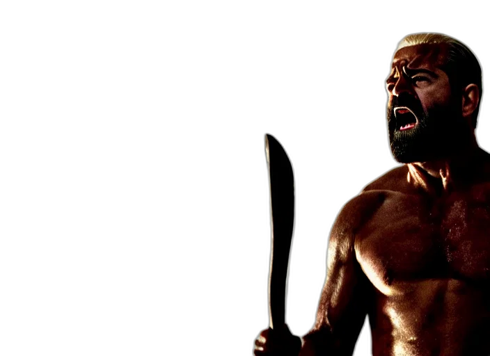 sword, weapon, comic book art, cinematic, film, still, joe, biden transparent PNG cut-out