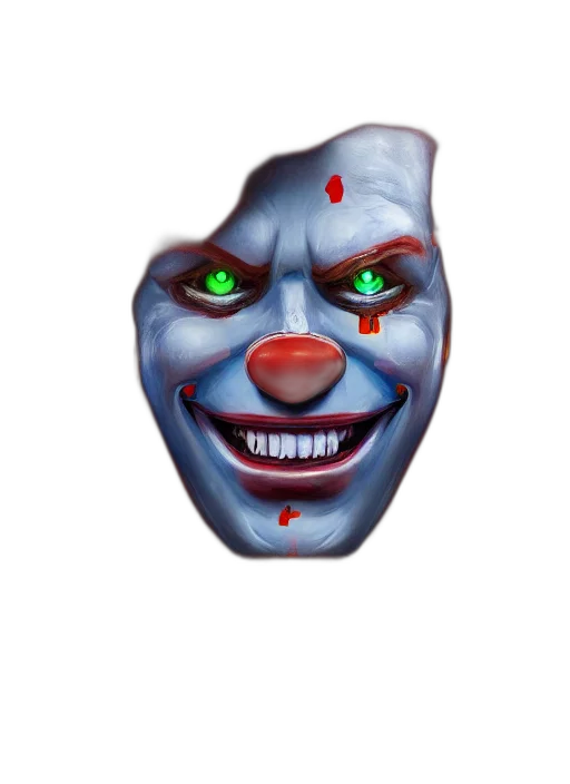mask, face, creature, 3d render transparent PNG cut-out