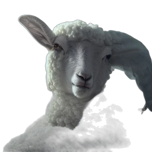 animal, creature, face, mask, 3d render, photorealistic, concept art, pixel art transparent PNG cut-out