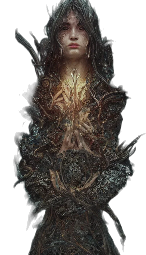 dress, creature, face, dragon transparent PNG cut-out