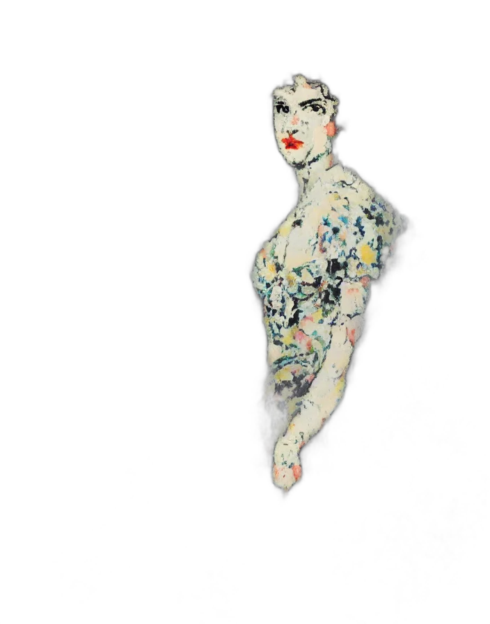 dress, jewelry, face, watercolor transparent PNG cut-out