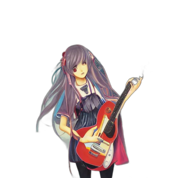 dress, weapon, staff, anime, pixel art, concept art, cartoon, girl transparent PNG cut-out