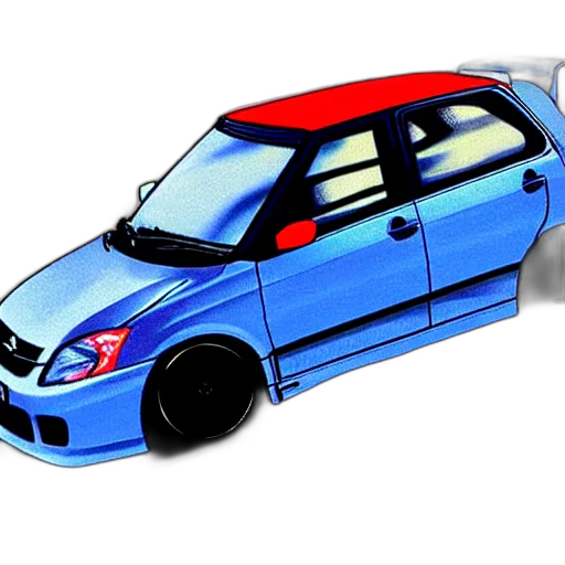 car, weapon, 3d render, photorealistic transparent PNG cut-out