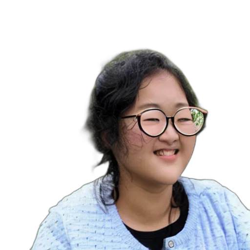 face, staff, jacket, hair transparent PNG cut-out