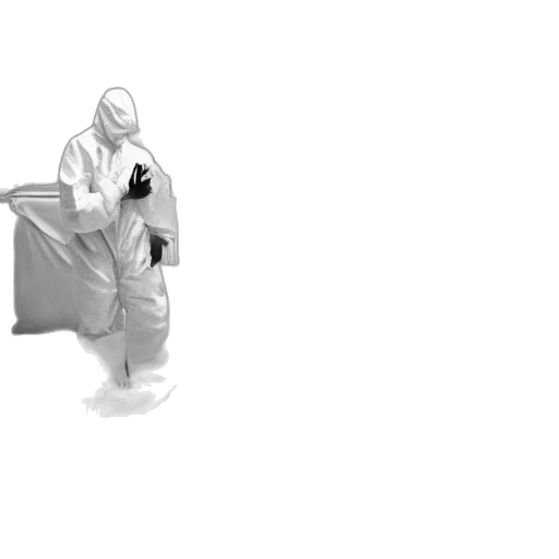 robot, jacket, staff, creature transparent PNG cut-out