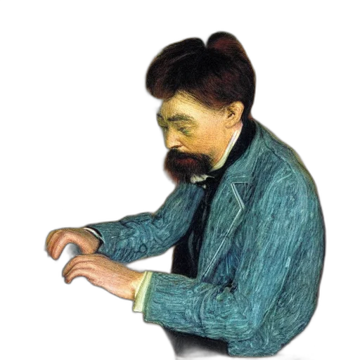 staff, jacket, hair, face transparent PNG cut-out