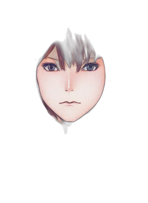face, mask, creature, hair transparent PNG cut-out