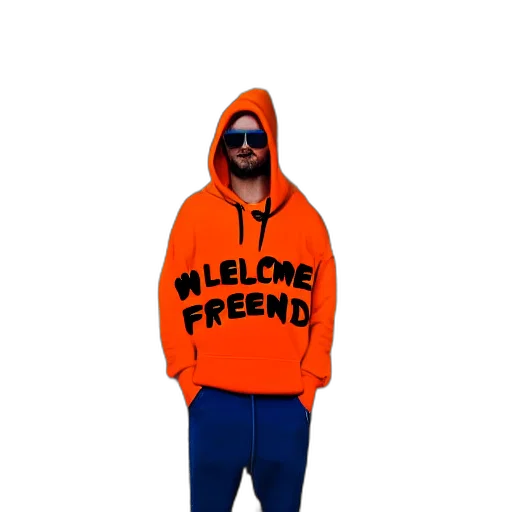 jacket, 3d render, concept art, neon, portrait, photo, kangaroo, wearing transparent PNG cut-out