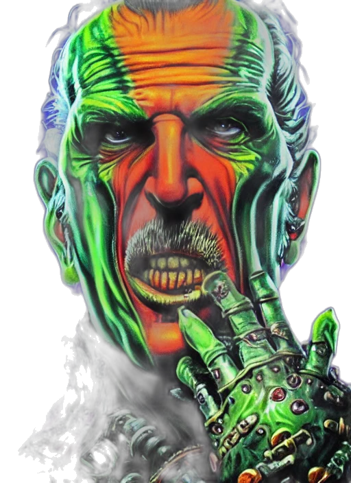 face, mask, robot, creature transparent PNG cut-out