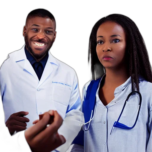 staff, black, scientists, futuristic transparent PNG cut-out
