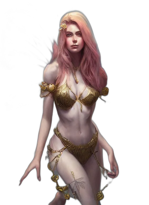 dress, fantasy art, concept art, comic book art transparent PNG cut-out