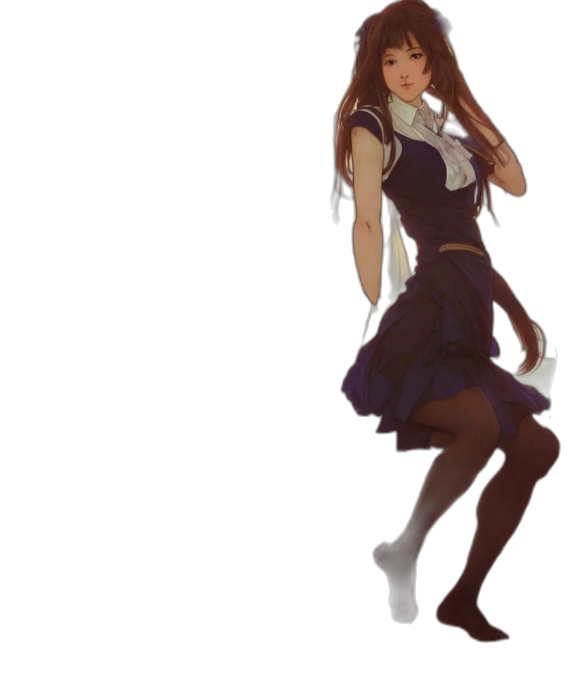 dress, concept art, anime, pixel art transparent PNG cut-out