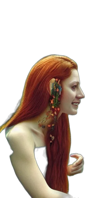 jewelry, crown, face, hair, photorealistic, fantasy art, 3d render, oil painting transparent PNG cut-out