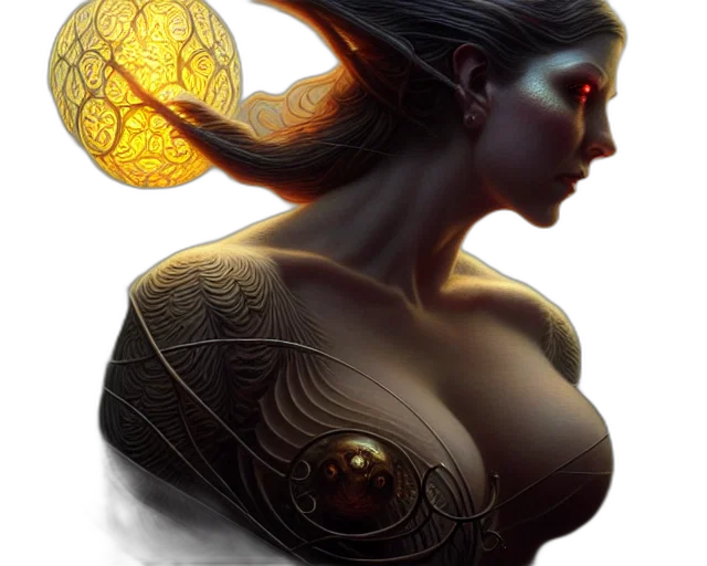 jewelry, fantasy art, concept art, photorealistic transparent PNG cut-out