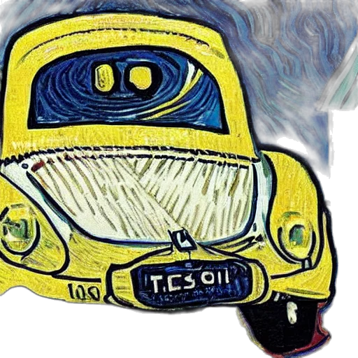 car, mask, hat, face, photorealistic, watercolor, concept art, oil painting transparent PNG cut-out