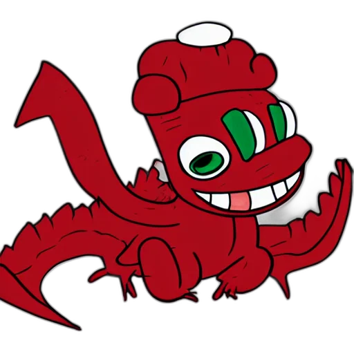 dragon, creature, staff, animal, concept art, cartoon, pixel art, 3d render transparent PNG cut-out