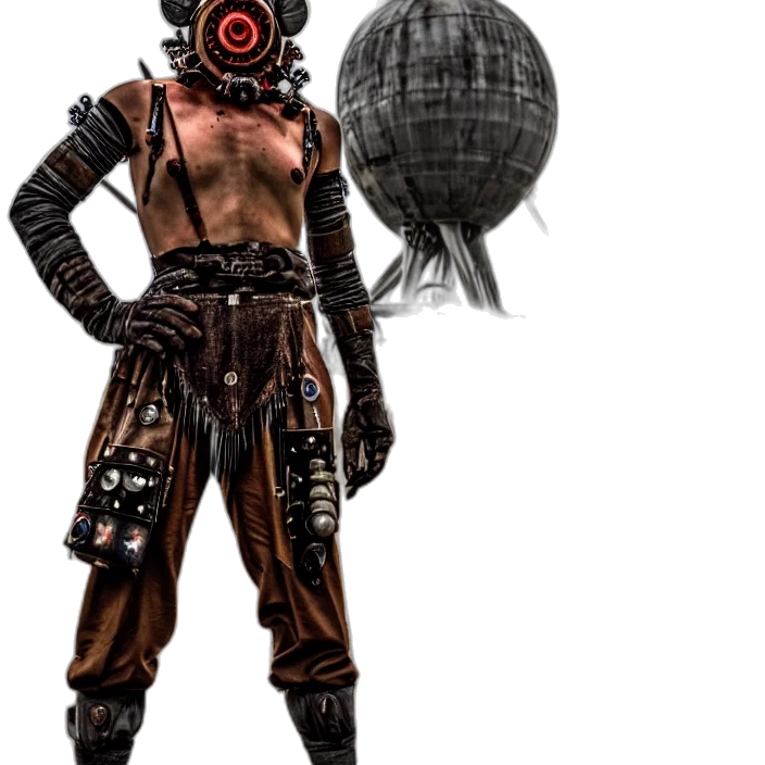 staff, robot, mask, weapon transparent PNG cut-out