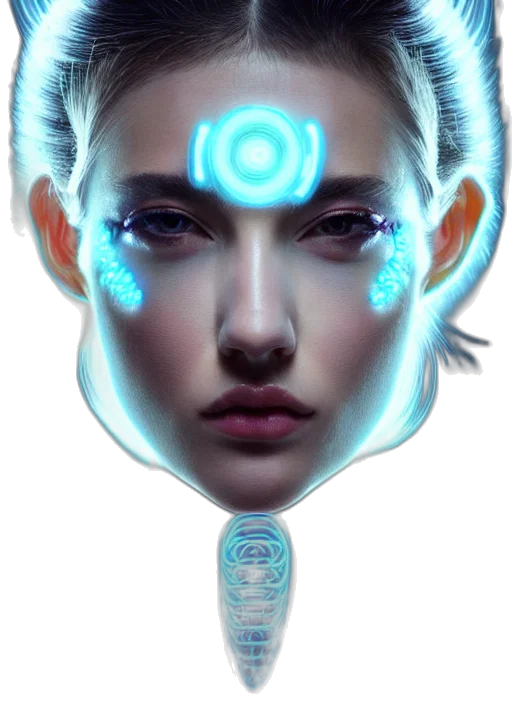 robot, face, mask, jewelry transparent PNG cut-out