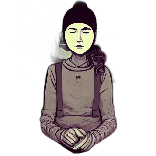 mask, jacket, face, hat transparent PNG cut-out