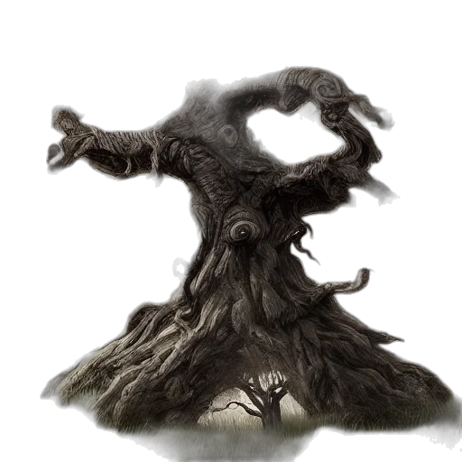 tree, creature, hair, dragon transparent PNG cut-out