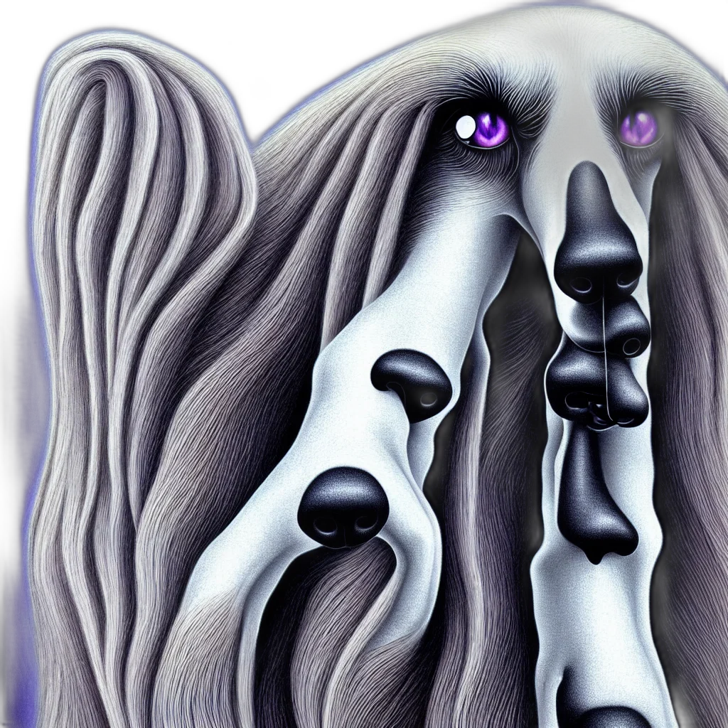 mask, hair, face, creature, photorealistic, concept art, fantasy art, oil painting transparent PNG cut-out