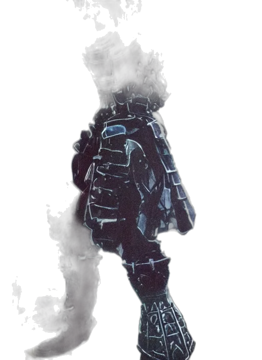 jacket, robot, mask, creature transparent PNG cut-out