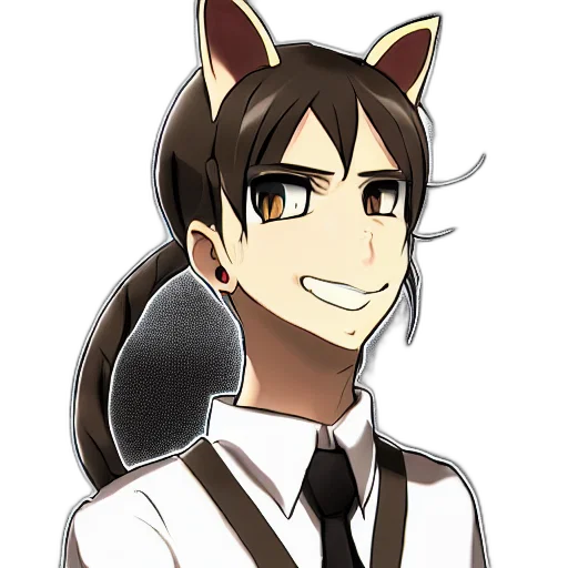 staff, cartoon, anime, pixel art transparent PNG cut-out