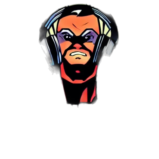mask, face, jewelry, comic book art transparent PNG cut-out