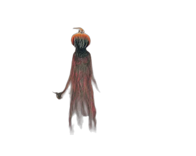 creature, hair, mask, dress transparent PNG cut-out