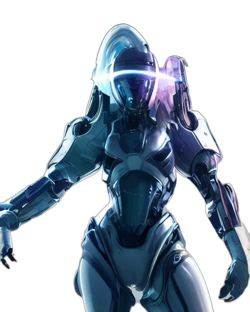 robot, weapon, concept art, cyberpunk transparent PNG cut-out