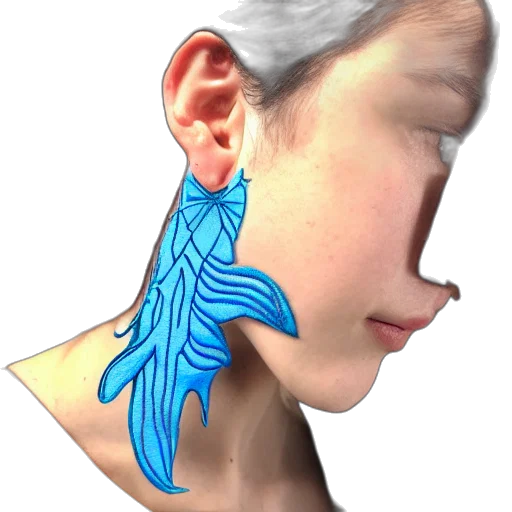 jewelry, face, 3d render, photorealistic transparent PNG cut-out