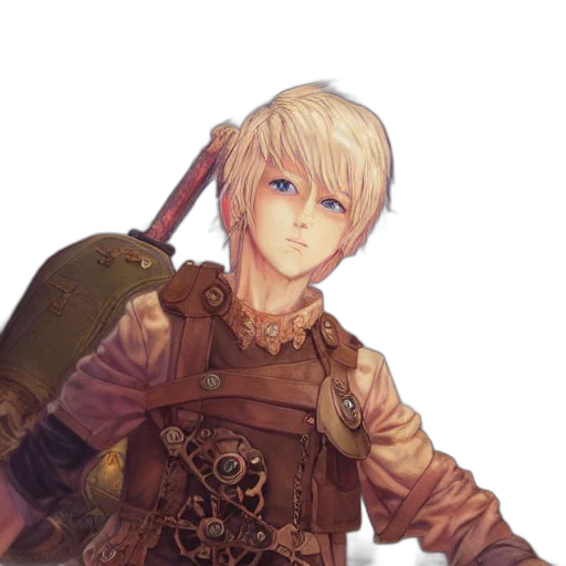 staff, sword, face, weapon, fantasy art, pixel art, concept art, anime transparent PNG cut-out