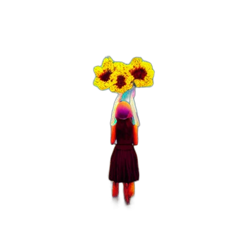 flower, mask, staff, crown transparent PNG cut-out