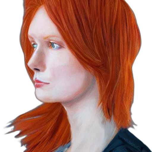 face, hair, staff, jewelry transparent PNG cut-out