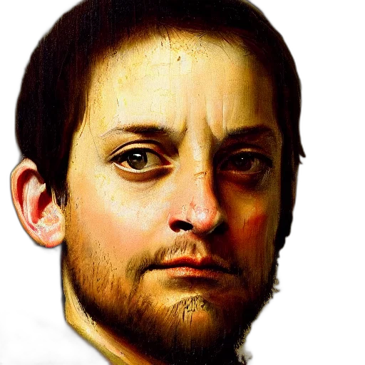 face, staff, crown, robot transparent PNG cut-out