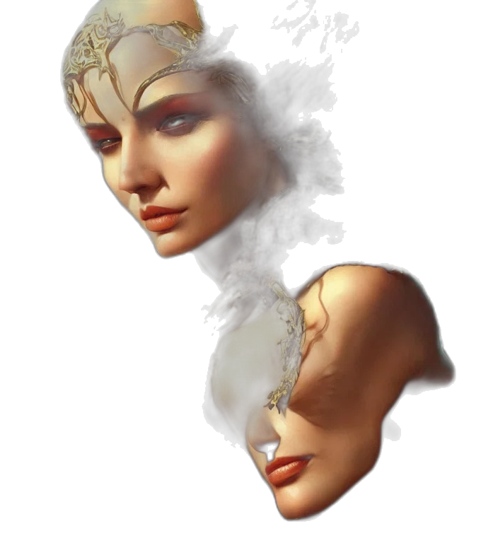 face, mask, crown, jewelry transparent PNG cut-out