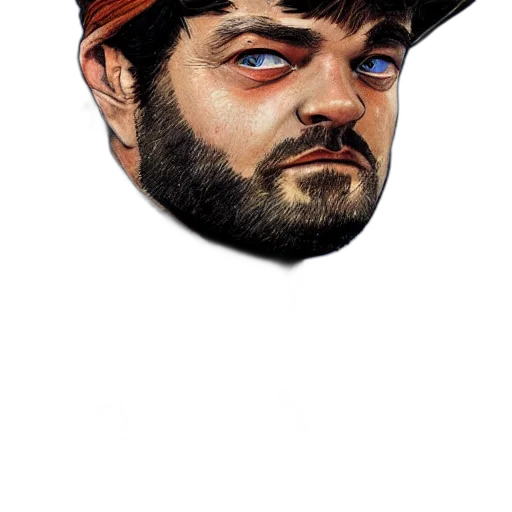 hat, face, mask, creature, photorealistic, cartoon, concept art, pixel art transparent PNG cut-out