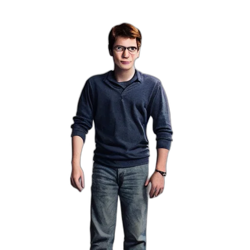 staff, jacket, robot, creature, 3d render, concept art, pixel art, photorealistic transparent PNG cut-out
