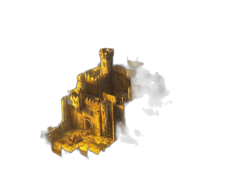 crown, building, weapon, robot transparent PNG cut-out