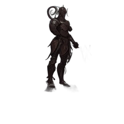 mask, staff, creature, robot, concept art, fantasy art, 3d render, pixel art transparent PNG cut-out