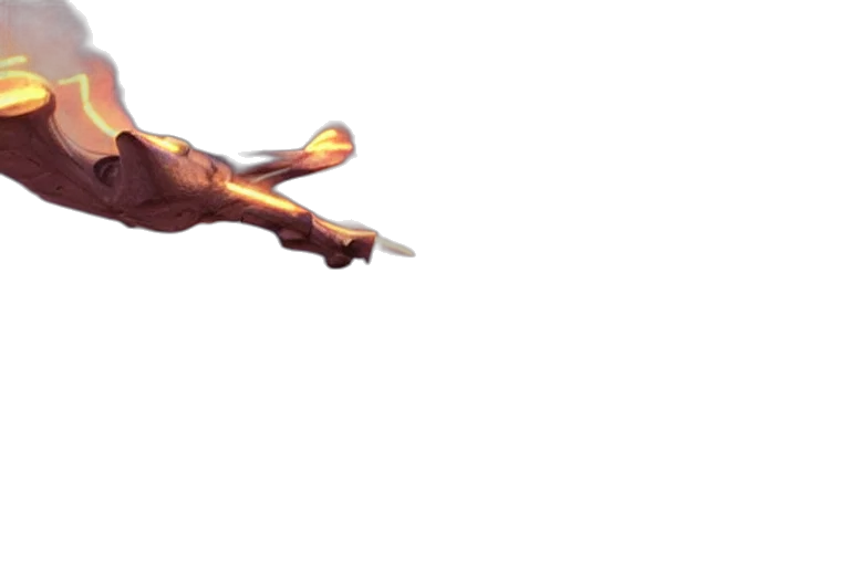 dragon, weapon, animal, staff transparent PNG cut-out