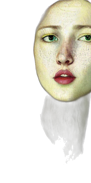 mask, face, hat, creature, photorealistic, 3d render, watercolor, oil painting transparent PNG cut-out