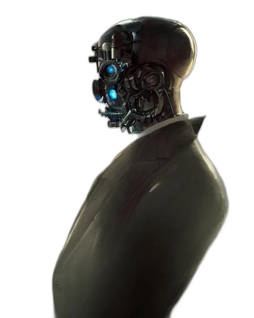 robot, mask, face, creature transparent PNG cut-out