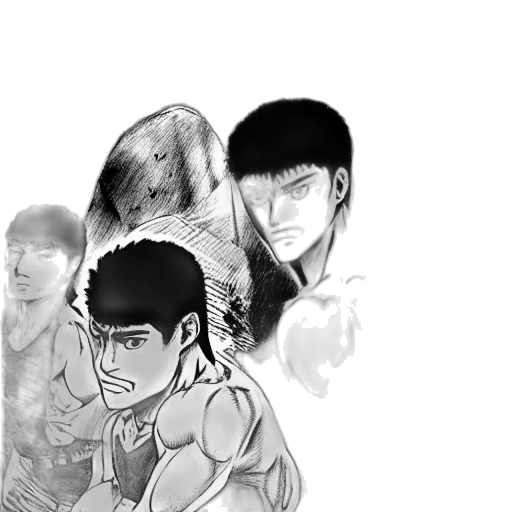 face, mask, comic book art, anime transparent PNG cut-out