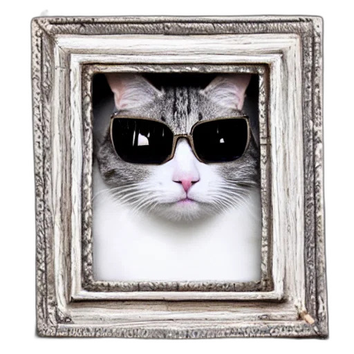 face, animal, mask, jewelry, photorealistic, cat, fangs, frame transparent PNG cut-out