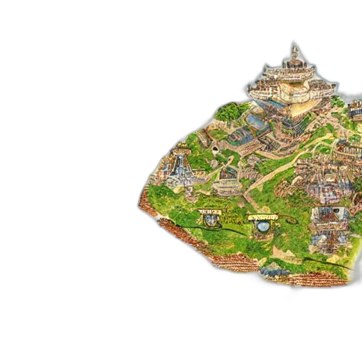 concept art, 3d render, fantasy art, pixel art transparent PNG cut-out