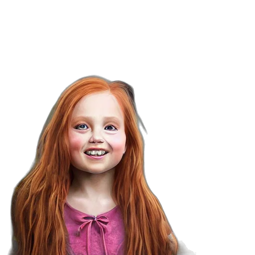 hair, face, dress, creature, photorealistic, 3d render, concept art, cartoon transparent PNG cut-out
