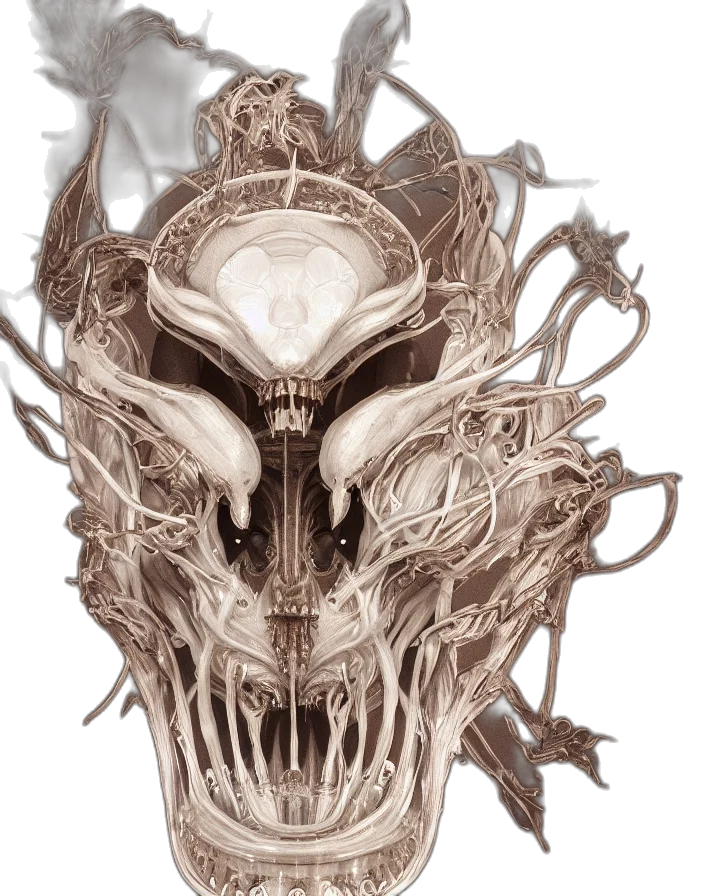 mask, face, creature, crown transparent PNG cut-out