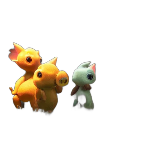 creature, animal, staff, weapon, 3d render, concept art, pixel art, underwater transparent PNG cut-out